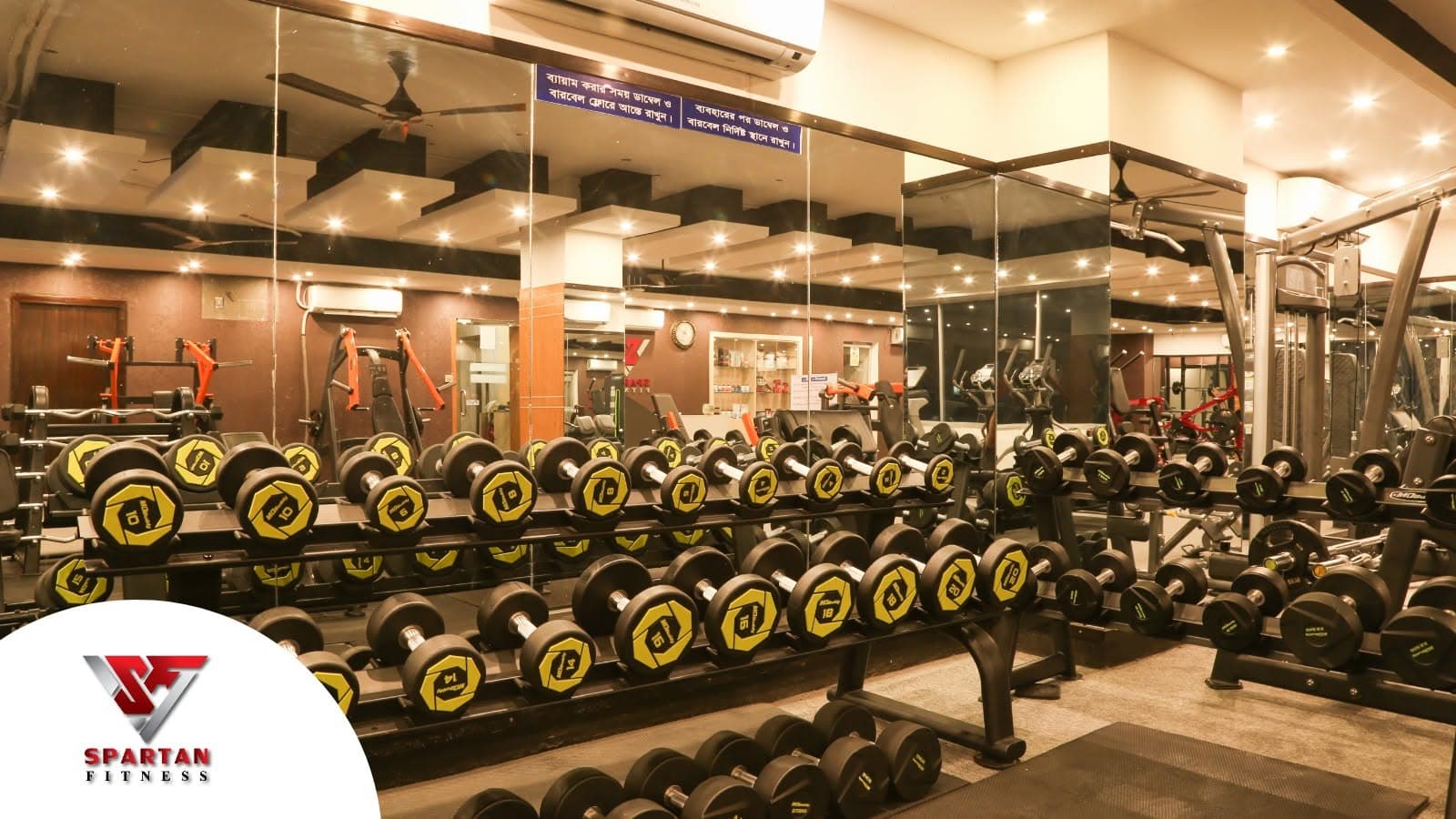 Spartan dumbbell training section
